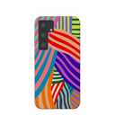 Coque pour Samsung Galaxy S24 à rayures clownesques et coquillages