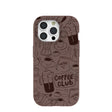 Coque pour iPhone 15 Pro « Chocolate Brown Coffee Club »