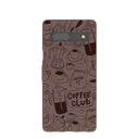 Chocolate Brown Coffee Club Google Pixel 7a Case