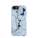 Powder Blue Contour Lines iPhone 6/6s/7/8/SE Case
