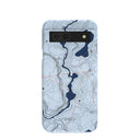 Coque Google Pixel 8a à motif de lignes bleu poudre