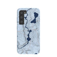 Coque Samsung Galaxy S23 à motif de lignes bleu poudre
