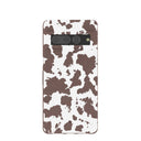 Coque Google Pixel 7 Pro à motif vache marron chocolat