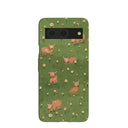 Coque Google Pixel 8 motif vaches confortables sous la forêt