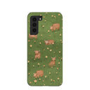 Coque Samsung Galaxy S21 motif vaches confortables sous la forêt
