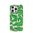 Coque iPhone 16 Pro Croc a Doodle vert sauge