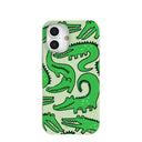Coque iPhone 16 Croc a Doodle vert sauge