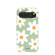 Coque Google Pixel 10 Pro XL à motif marguerites vert sauge