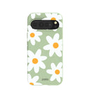 Coque Google Pixel 10 Pro XL à motif marguerites vert sauge