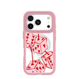 Coque transparente Dicey Cherries pour iPhone 17 Pro avec motif pétales roses (MagSafe inclus)