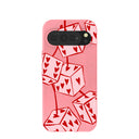 Coque Google Pixel 10 Pro XL rose bonbon à motif cerises