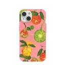 Coque iPhone 14 rose bubblegum disco fruitée