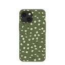 Coque pour iPhone 13 Mini Motif Forest Floor Ditzy Greens