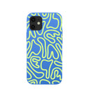 Electric Blue Dizzy Dreams iPhone 12 Mini Case