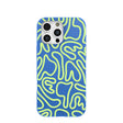 Electric Blue Dizzy Dreams iPhone 16 Pro Max Case