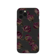 Coque iPhone 12 Pro Max à motif de boutons de roses séchés noirs