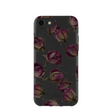 Coque iPhone 6/6s/7/8/SE à motif de boutons de roses séchés noirs