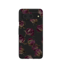 Coque Google Pixel 8 à motif de boutons de roses séchés noirs