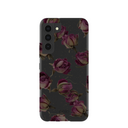 Coque Samsung Galaxy S22 à motif de boutons de roses séchés noirs