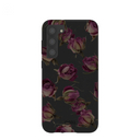 Coque Samsung Galaxy S23+(Plus) à motif de boutons de roses séchés noirs