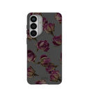 Coque pour Samsung Galaxy S26+ (Plus) à motif de boutons de rose séchés noirs