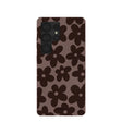 Coque Samsung Galaxy S25 Ultra à motif fleurs terreuses marron chocolat