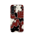 Coque Samsung Galaxy S22 aux courbes terreuses marron chocolat