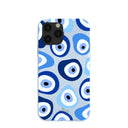 Coque bleu poudre Evil Eye pour iPhone 11 Pro