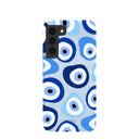 Coque bleu poudre Evil Eye pour Samsung Galaxy S22