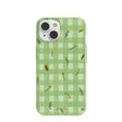 Sage Green Fall Gingham iPhone 14 Case