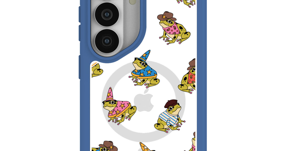 Clear Fancy Frogs Samsung Galaxy S26 Case With True Blue Ridge (Magnet ...