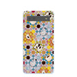 Coque Google Pixel 6a bleu poudré motif mosaïque fermier