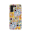 Coque Samsung Galaxy S21 motif mosaïque fermier bleu poudré
