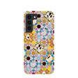 Coque Samsung Galaxy S22 motif mosaïque fermier bleu poudré