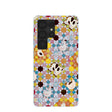 Coque Samsung Galaxy S25 Ultra motif mosaïque fermier bleu poudré