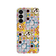 Coque Samsung Galaxy S26+ (Plus) motif mosaïque fermier bleu poudré