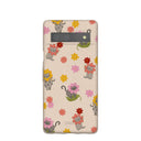 Coque Google Pixel 7a motif coquillages et fleurs
