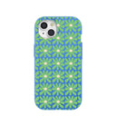 Electric Blue Flower Child iPhone 15 Case