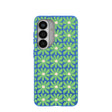 Coque Samsung Galaxy S26 bleu électrique Flower Child