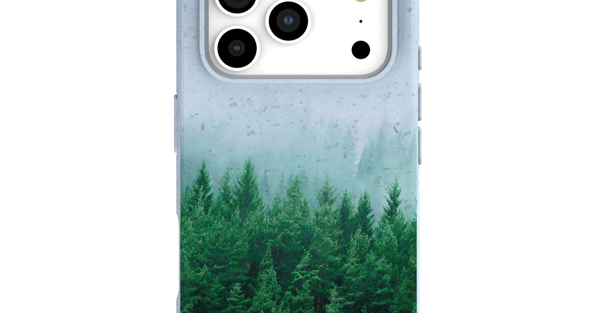 Powder Blue Forest Mist iPhone 17 Pro Case – Pela Case