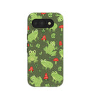 Coque pour Google Pixel 10a avec grenouilles du sol forestier