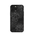 Coque iPhone 13 Pro Max à motifs de gardénias noirs