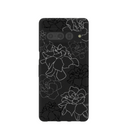 Coque Google Pixel 7 Pro à motifs de gardénias noirs
