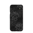 Coque Google Pixel 8a à motifs de gardénias noirs