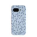 Coque Google Pixel 9a bleu poudre avec clubs de golf