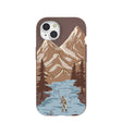 Chocolate Brown Gone Fishing iPhone 15 Case