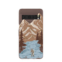Coque Google Pixel 8 Pro « Gone Fishing » marron chocolat