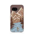 Coque Google Pixel 9a marron chocolat « Gone Fishing »