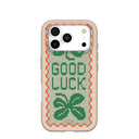 Coque iPhone 17 Pro Seashell Good Luck Lace