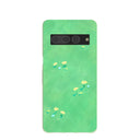 Coque Google Pixel 7 Pro vert sauge à motifs Green Fields